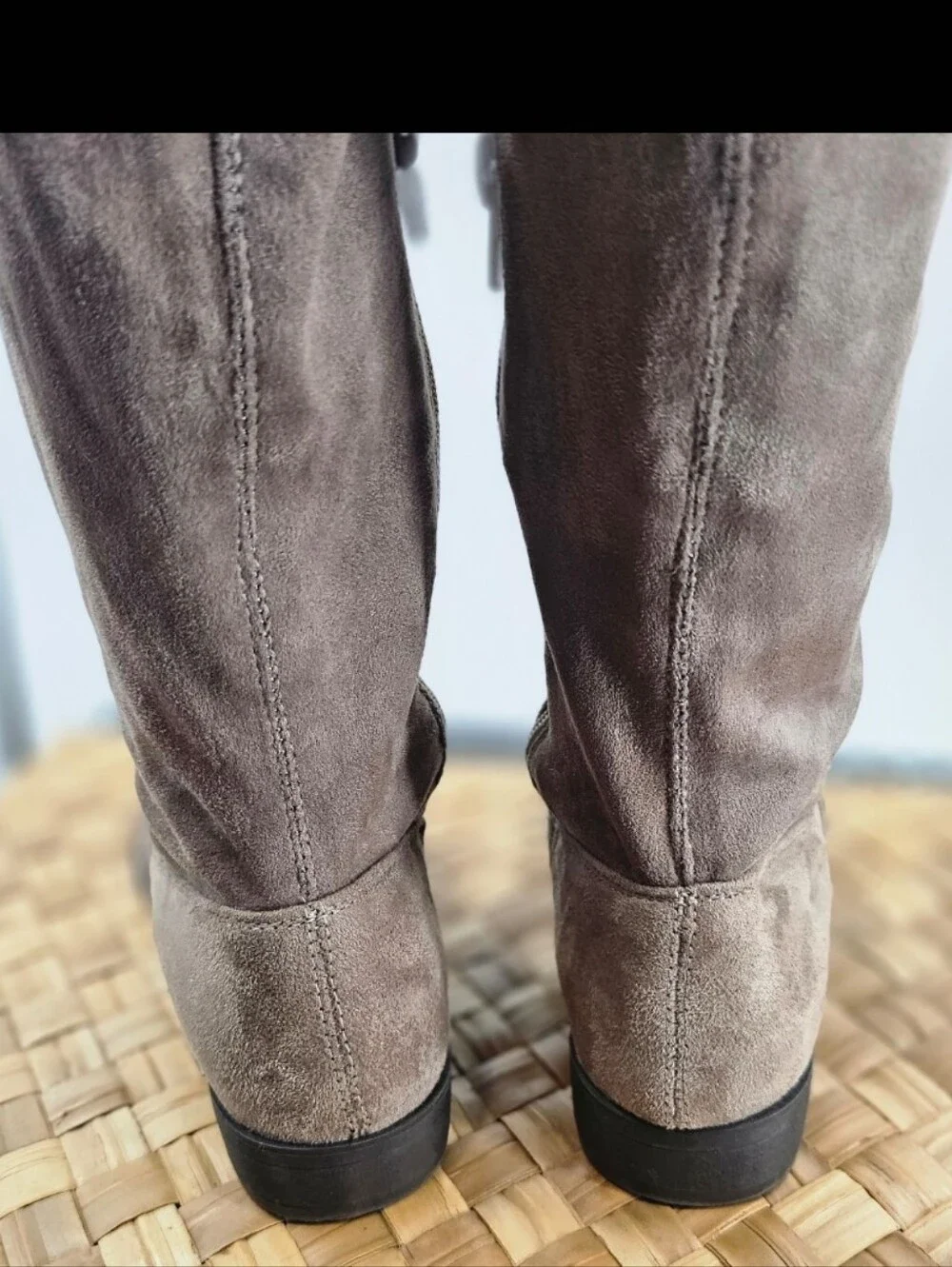 Chinese Laundry Taupe Over-the-Knee Suede Boots Size 9